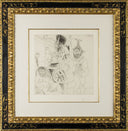 Traveling Actors on Break, with an Owl, and a Jester Embracing a Woman (347 Series, B.1713), 1968