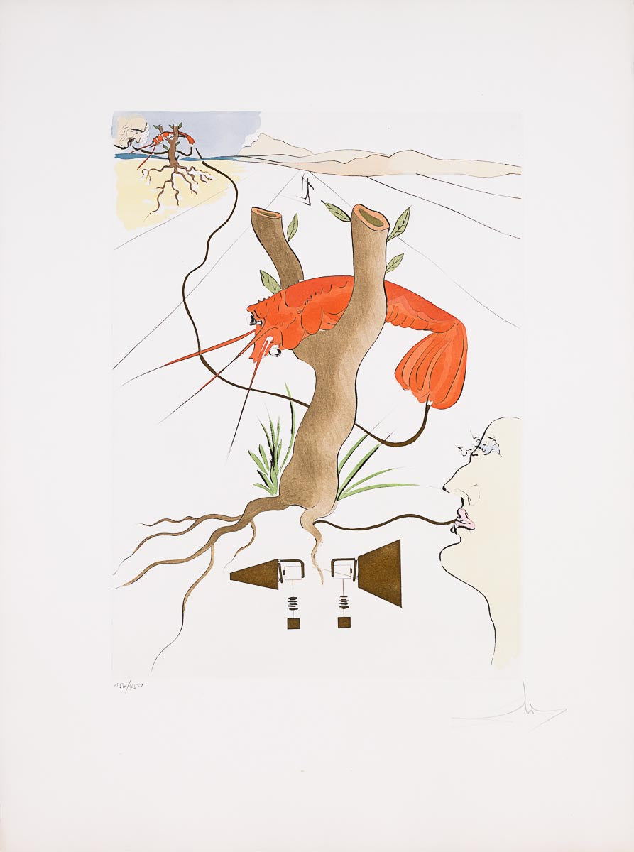 Dali、 LHARMONIE、希少画集画、新品額装付 Dali、 LHARMONIE、希少画集画、新品額装付