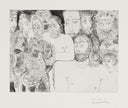 Old Saltimbanque Arriving with his Broken Wheel, in a Crowd of Mocking Men (347 Series, B.1610), 1968