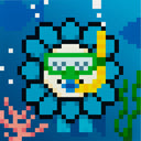 Murakami.Flower #4849 Diving, 2023