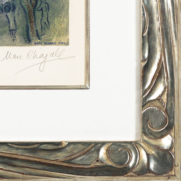 Marc Chagall、LE COUPLE、海外版超希少レゾネ、新品額付 Marc Chagall 馬克・夏加爾| Les pivoines 牡丹| Modern Evening
