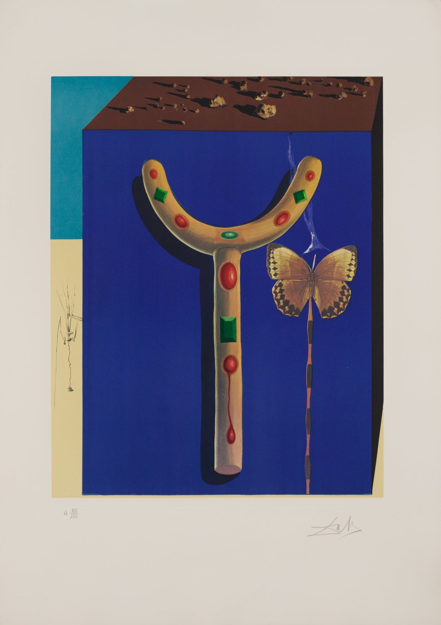 小物 DALI Surrealist Crutches (Plate K, Memories of Surrealism), 1971 by