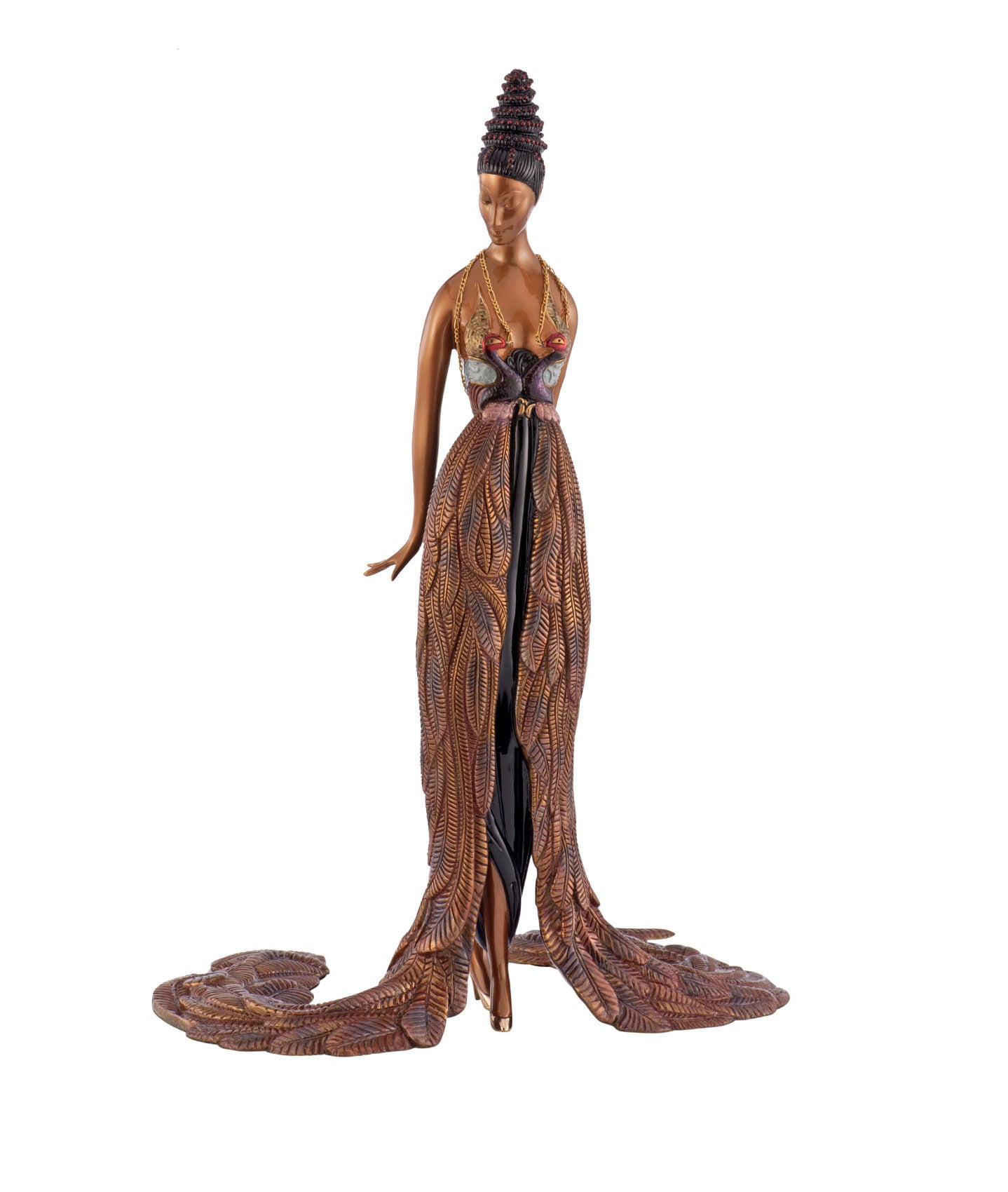 Feather Gown by Erté - Romain de Tirtoff | Martin Lawrence Galleries