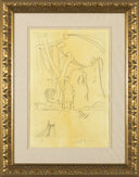 The Desert and its Track... (King, I Shall Await You at Babylon), 1973 by Salvador Dalí framed