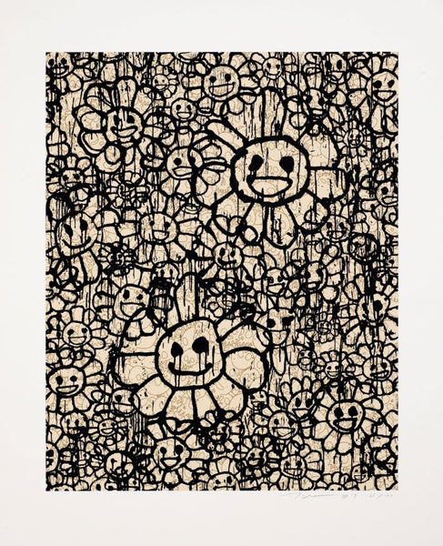 Madsaki Flowers Beige A by Takashi Murakami | Martin Lawrence 