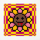 Murakami.Flower #8832 Vertigo Background by Takashi Murakami