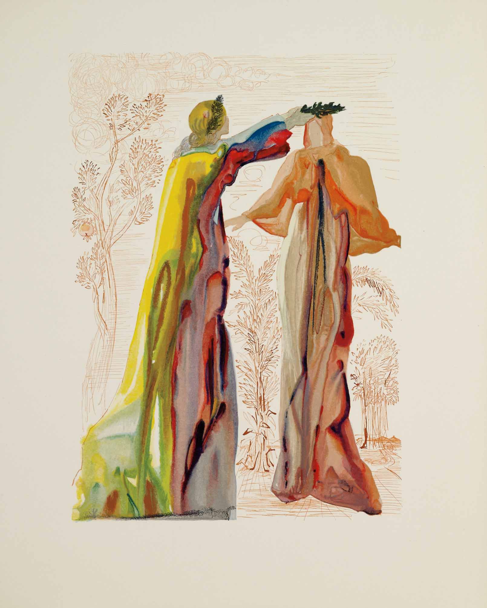 Purgatory Canto 27 (The Divine Comedy), 1959-1964 by Salvador Dalí