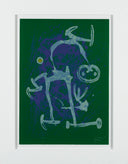 The Illiterate Blue and White (M.617) by Joan Miró framed