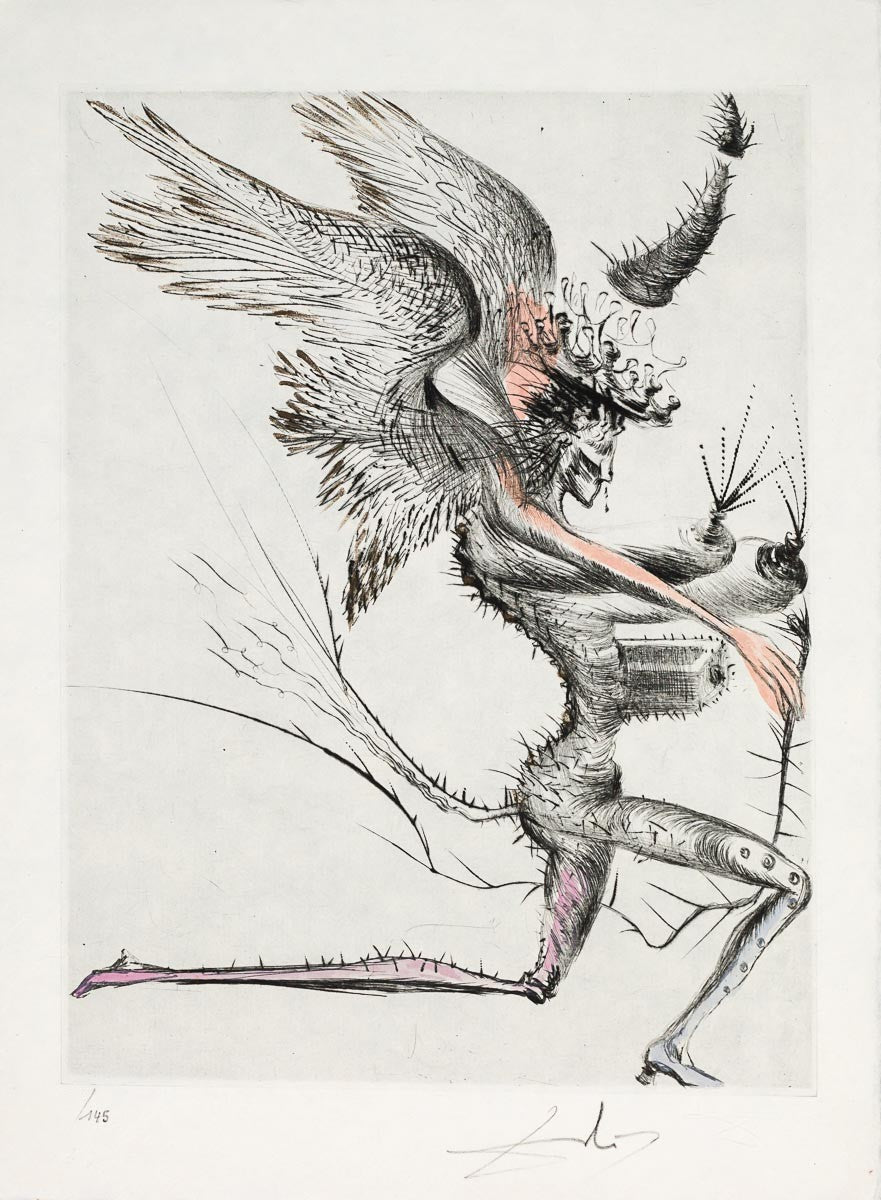 Winged Demon (Venus in Furs), 1969 by Salvador Dali | Martin