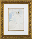 Bicephalous (Les Amours de Cassandre, pl. 255) by Salvador Dalí framed