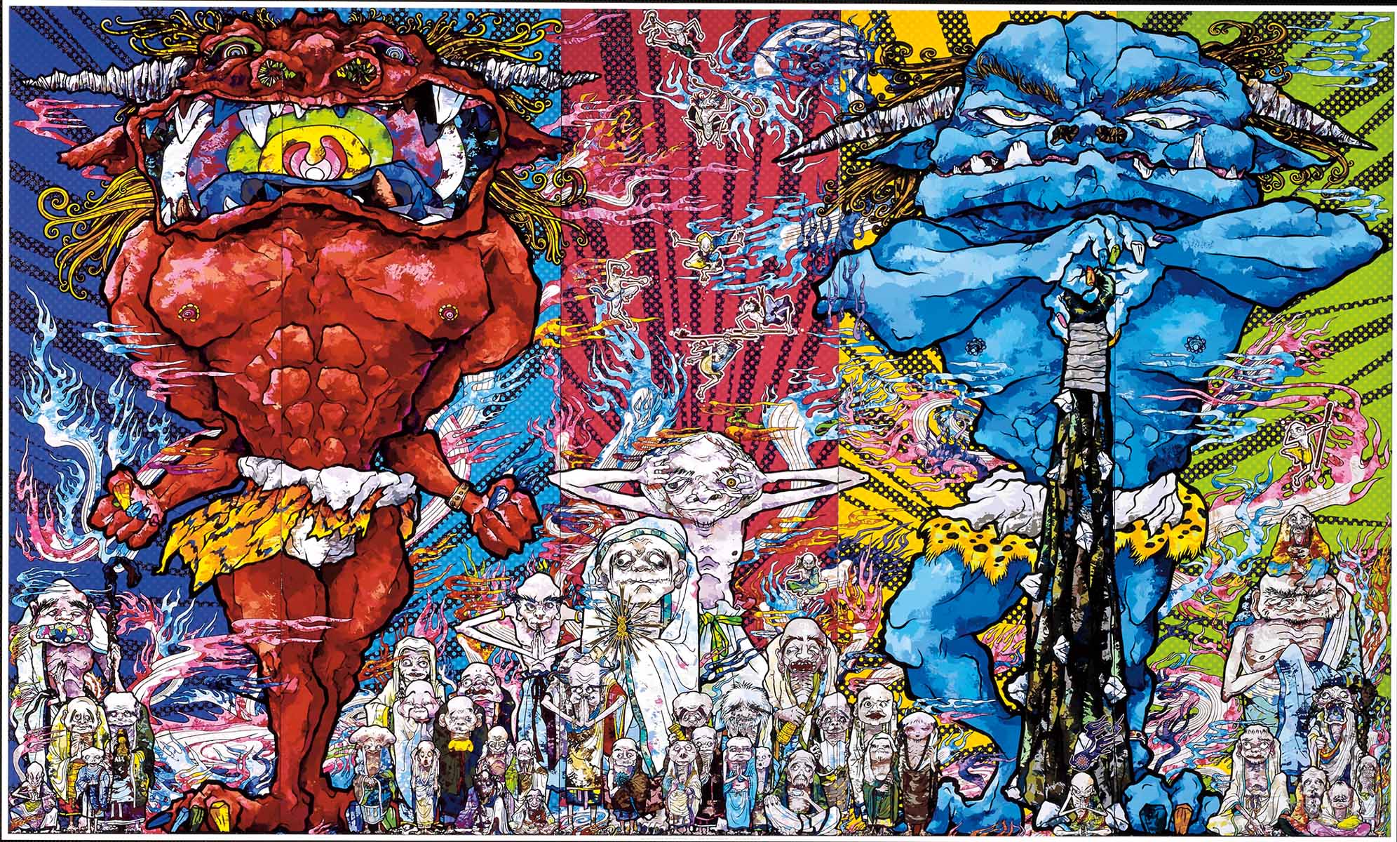 Red Demon and Blue Demon with 48 Arhats, 2013 – Martin Lawrence