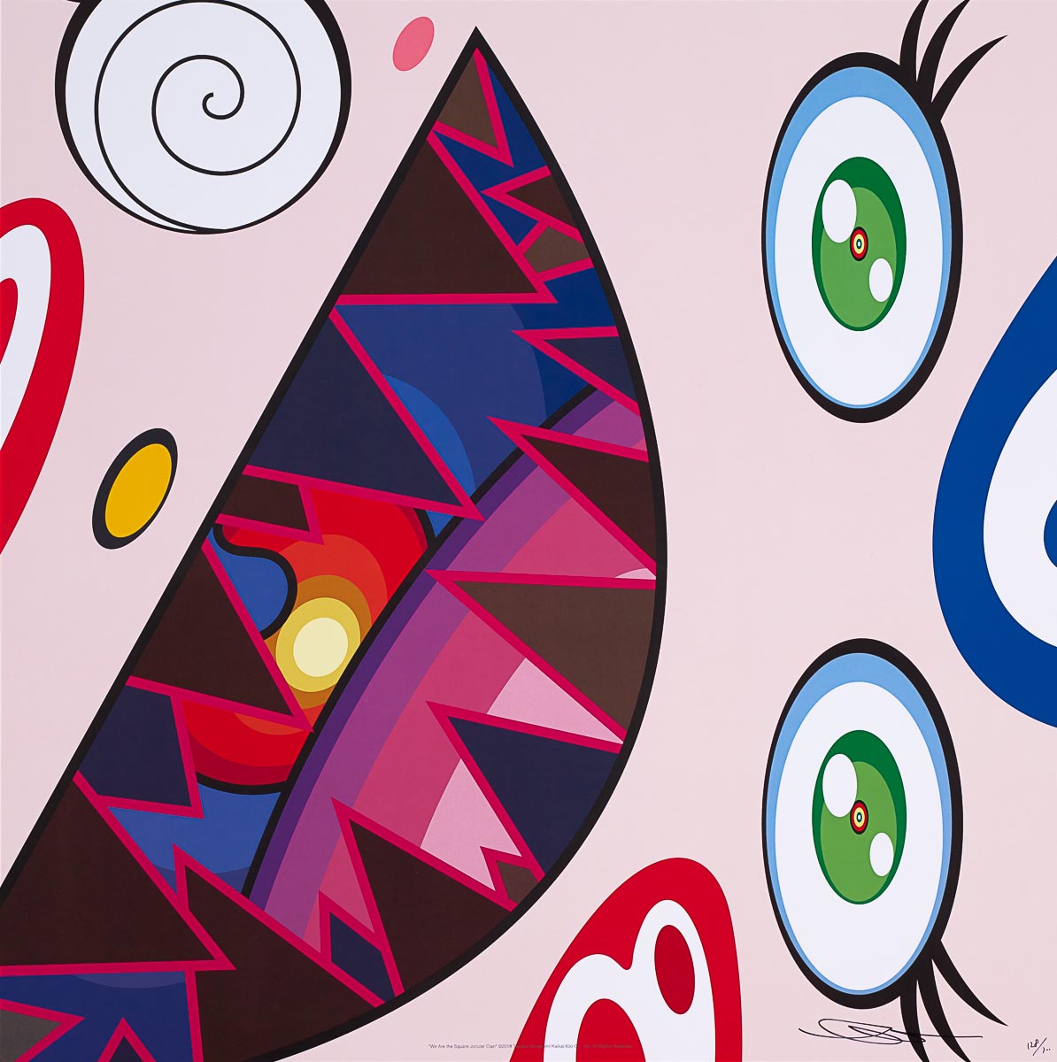We Are The Square Jocular Clan #7, 2018 by Takashi Murakami