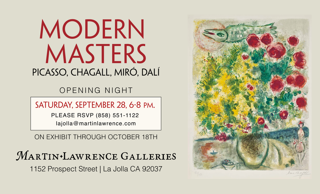 Exhibtion of the Modern Masters in La Jolla, CA