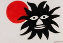 Large Black Face With Sun, 1968