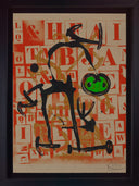 The Scholar - Green (M.615), 1969 by Joan Miró framed