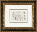 At the Circus with Dancing Odalisque (347 Series, B.1696), 1968 by Pablo Picasso framed