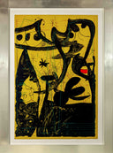 Parade of Mannequins in Peru (M.631), 1969 by Joan Miró framed