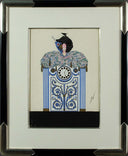 La Pendule (Au Réveil de Passé), 1923 by Erté framed