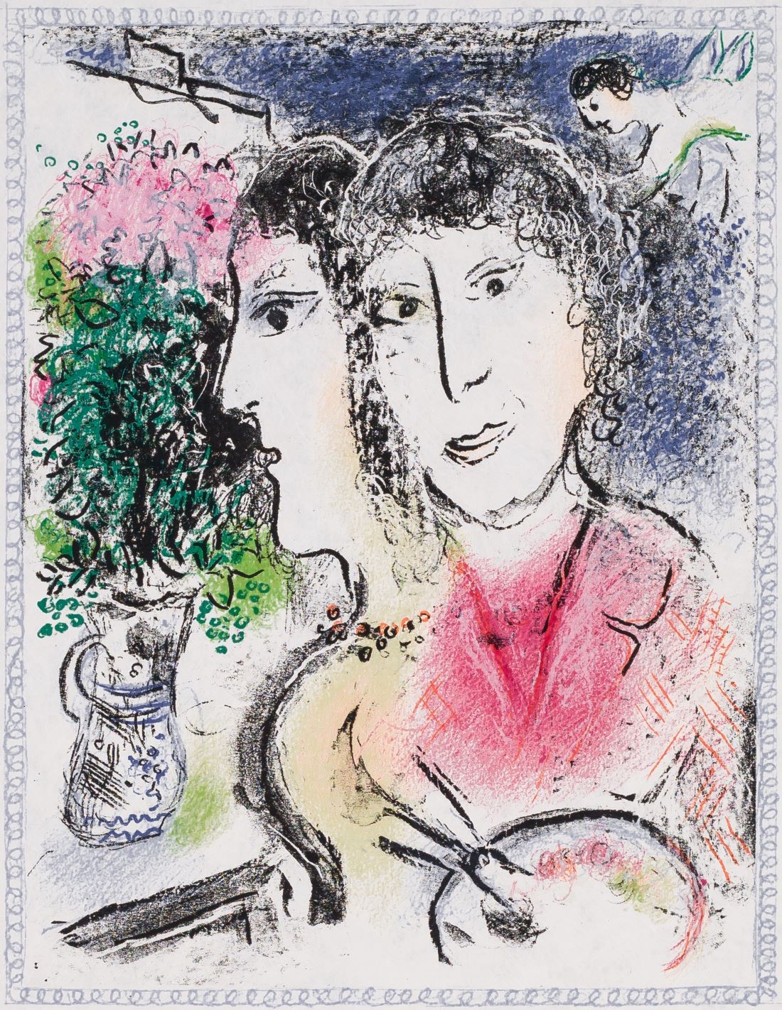225 - Double Portrait at the Easel (M.835), 1976