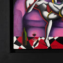 Three Graces, 2019 by Mark Kostabi detail corner
