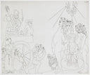 Picasso at the Fountain of Canaletas (347 Series, B.1561), 1968 by Pablo Picasso detail 1