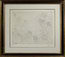 Picasso at the Fountain of Canaletas (347 Series, B.1561), 1968 by Pablo Picasso framed