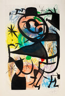 Le Pitre Rose (The Pink Clown) (D.653), 1974 by Joan Miró