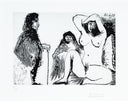 Visitor with his Dog Looking at a Young Woman, with Célestine (347 Series, B.1672), 1968