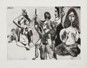Curly-haired Man Swinging, with Odalisques, Cupid, and a Spaniard in Profile (B.1681) by Pablo Picasso 