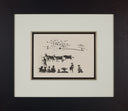 Los Cabestros Retiran al Toro Manso (La Tauromaquia, B.959), 1959 by Pablo Picasso framed