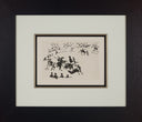 Suerte de Varas (La Tauromaquia, B.960), 1959 by Pablo Picasso framed