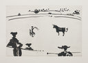 Citando al Toro a Banderillas Sentado en una Silla (La Tauromaquia, B.965), 1959