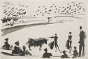 Citando a matar (La Tauromaquia, B.969), 1959 by Pablo Picasso detail