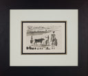 Despues de la Estocada el Torero Senala la Muerte del Toro (La Tauromaquia, B.971), 1959 by Pablo Picasso framed