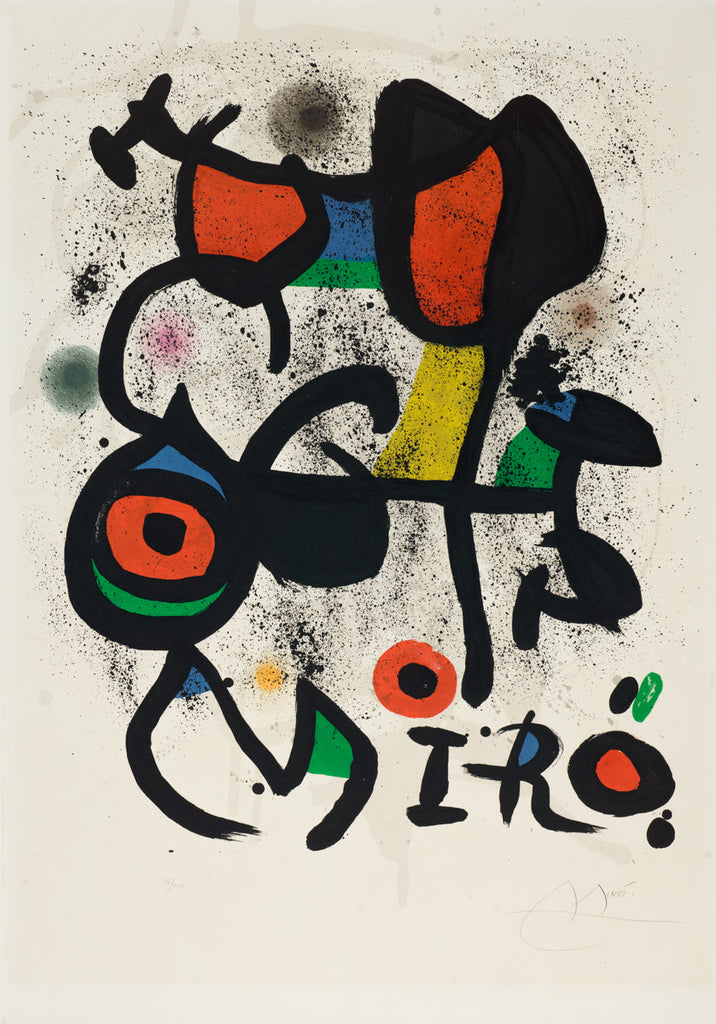 Affiche pour l'exposition "Bronzes" (M.846), 1972 by Joan Miró