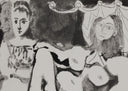 Woman and Cat in the Studio (B.1162), 1964