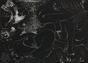 Two Women with a Man and Child at Leisure (B.1383), 1966