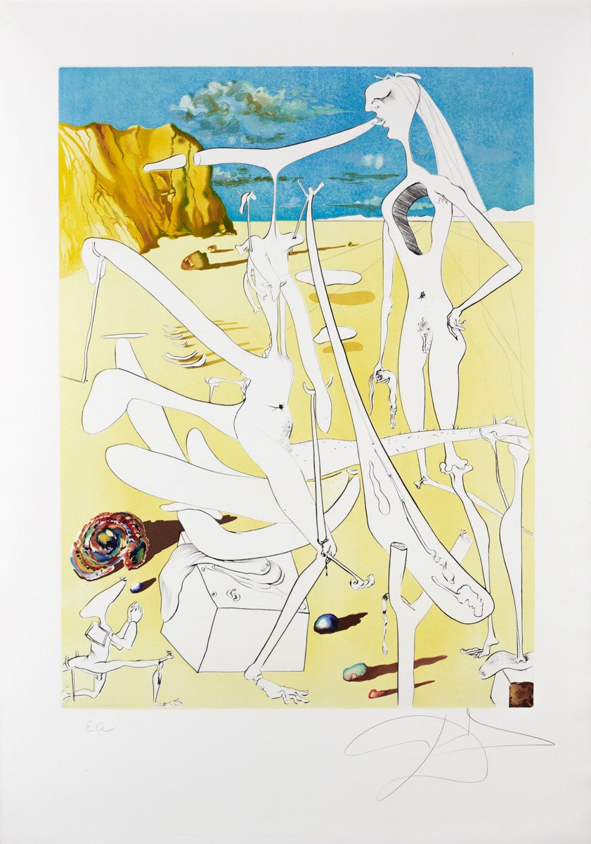 Infraterrestrials Worshipped by Dalí at the Age of Five Because He Believed Himself an Insect (The Conquest of Cosmos I), 1974