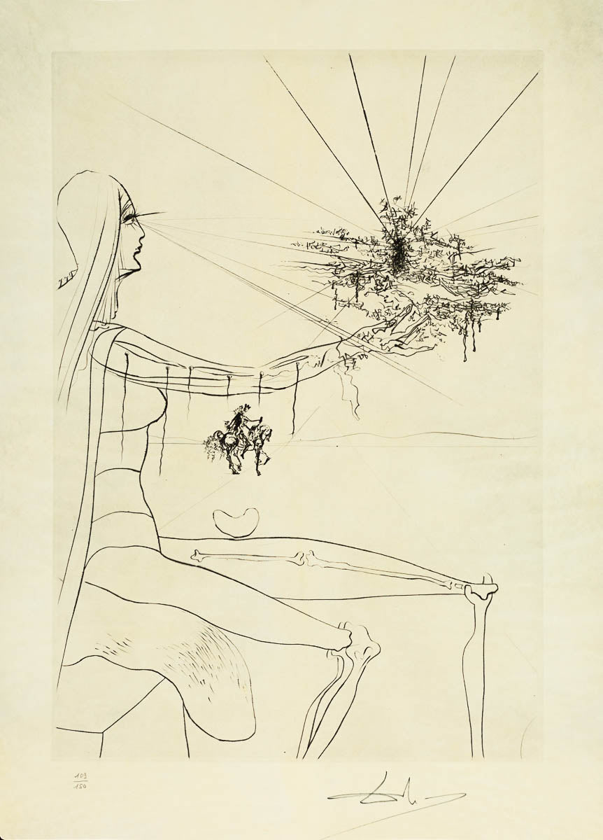 It is Very Far Off in Space... (King, I Shall Await You at Babylon), 1973 by Salvador Dalí