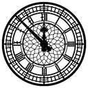 Dance to the Music of Time 8, 2019 by Brad Faine clock detail