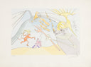 The Elephant and Jupiter's Monkey (Le Bestiaire de La Fontaine, Plate B), 1974 by Salvador Dalí 