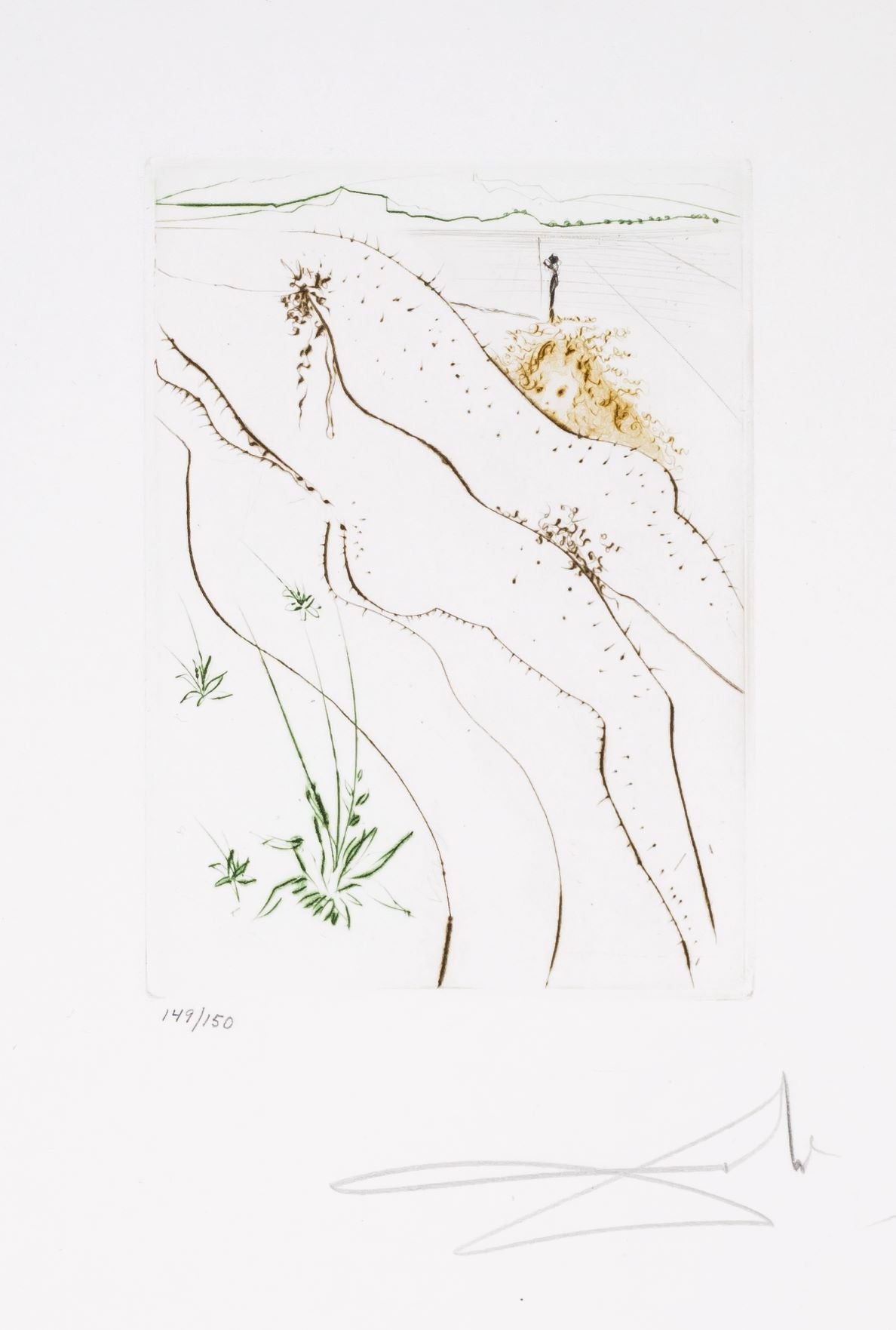 Le Tonneau (Le Decameron, Plate G), 1972 by Salvador Dalí 