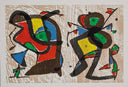 Untitled (D.1289 and D.1290, Miró Graveur Volume I), 1984