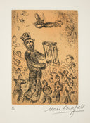 Etching 4, Psalm 5, 1980 by Marc Chagall