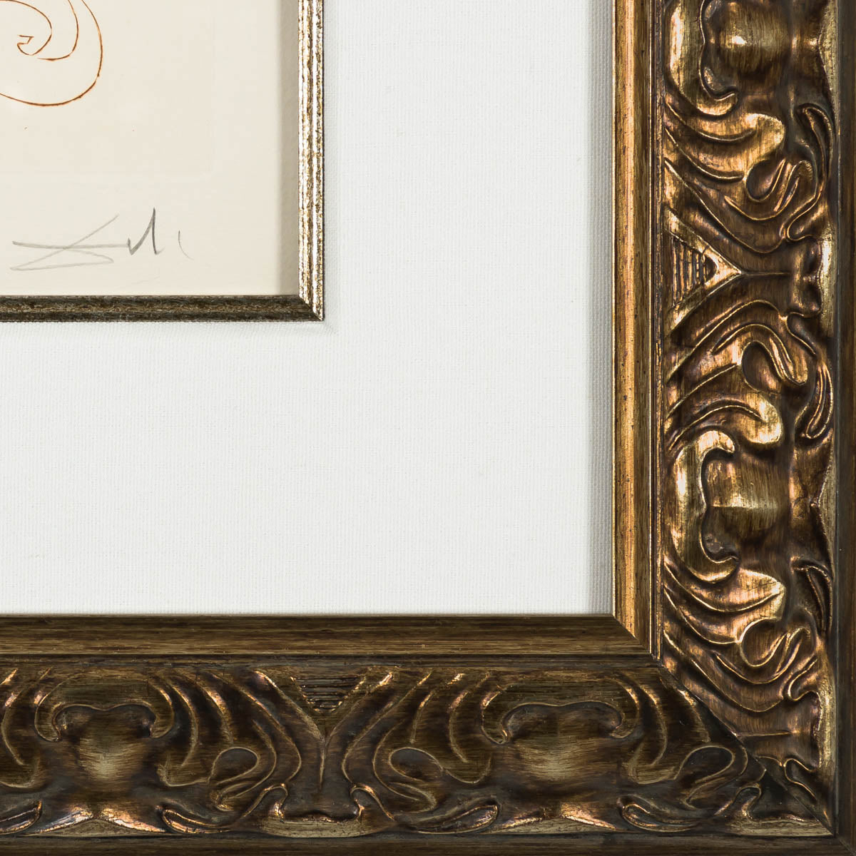 The Lady of Malehaut (The Grail Quest), 1975 by Salvador Dalí detail corner