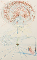 The Bridegroom Leaps Upon the Mountains (Song of Songs of Solomon, Plate F), 1971 by Salvador Dalí