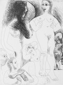 Odalisques with Two Men Dreaming (347 Series, B.1487), 1968
