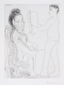 Young Man Presenting a Portrait, or a Mirror, to a Woman (347 Series, B.1499), 1968
