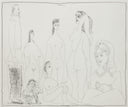 Tall, Slender Painter with Models (347 Series, B.1555), 1968