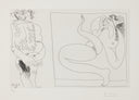 Woodsman Before a Canvas Depicting a Bacchante (347 Series, B.1721), 1968